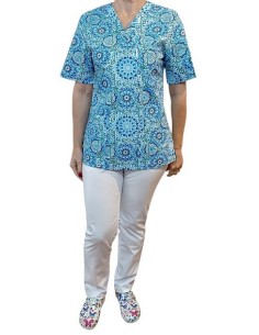 Costum anchior dama BLUE INDIA bumbac