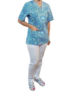 Costum anchior dama BLUE INDIA bumbac 2