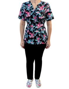 Costum kimono bumbac PINK FLAMINGO 2
