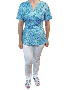 Costum kimono bumbac BLUE INDIA