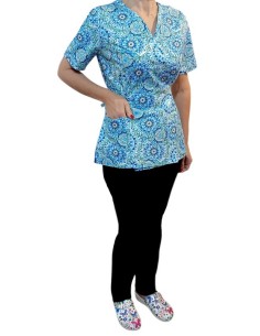 Costum kimono bumbac BLUE INDIA