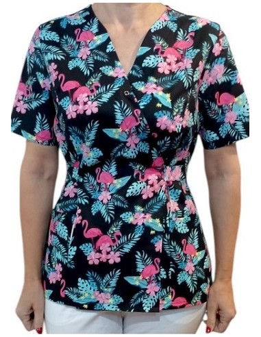 Halat kimono bumbac PINK FLAMINGO