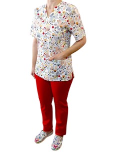 Costum medical bumbac cu anchior PRIMAVARA 2