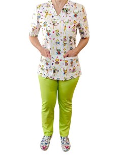 Costum medical bumbac cu anchior BROSCUTE