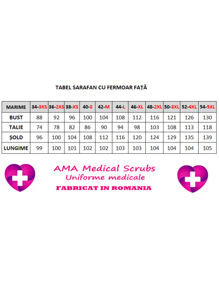Sarafan medical negru cu insertie florala, fermoar in fata, din tercot elastic Sarafan medical negru cu insertie florala, fermoar in fata, din tercot elastic