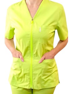 Halat dama cu fermoar lime din tercot premium 2