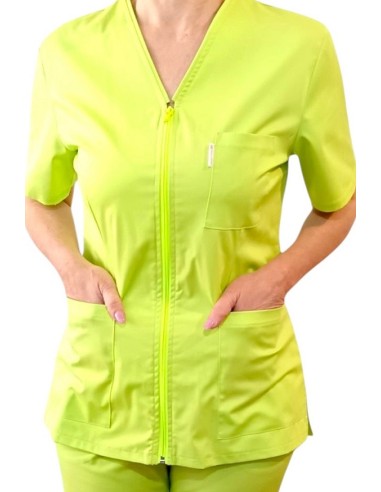 Halat medical lime Zipp-Confort Lime Uni-H AMA Medical Scrubs