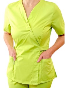 Costum medical Kimono Kimo-Confort Lime Uni-H pentru femei 2