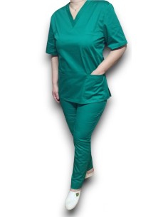 Halat medical verde cu anchior, din tercot elastic 2