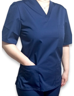 Halat medical bleumarin cu anchior, din tercot elastic