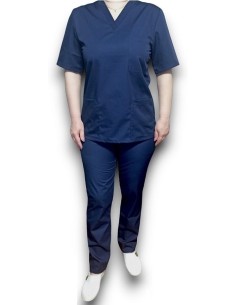 Halat medical bleumarin cu anchior, din tercot elastic 2