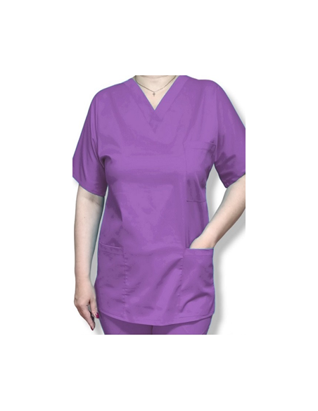 Halat medical mov cu anchior, din tercot Halat medical mov cu anchior, din tercot