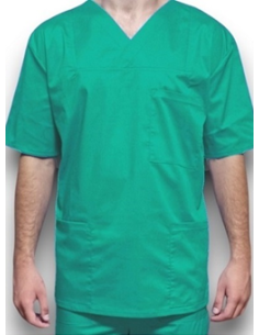 Halat medical barbatesc, cu anchior, din tercot elastic verde