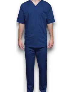 Halat medical barbatesc, cu anchior, din tercot elastic bleumarin 2