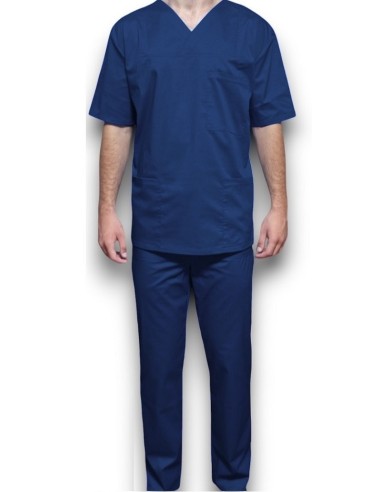 Halat medical barbatesc, cu anchior, din tercot elastic bleumarin