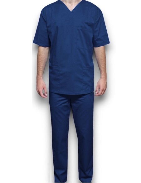 Halat medical barbatesc, cu anchior, din tercot elastic bleumarin Halat medical barbatesc, cu anchior, din tercot elastic bleumarin