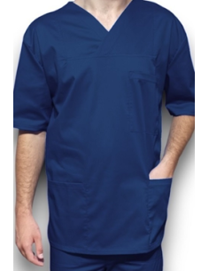 Halat medical barbatesc, cu anchior, din tercot elastic bleumarin