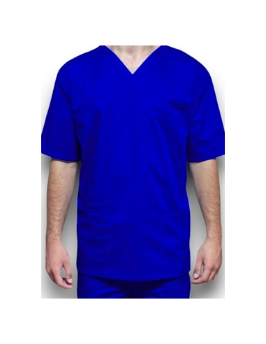 Halat medical barbatesc, cu anchior, din tercot elastic albastru royal