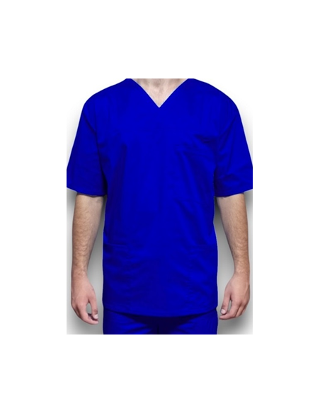Halat medical barbatesc, cu anchior, din tercot elastic albastru royal Halat medical barbatesc, cu anchior, din tercot elastic albastru royal