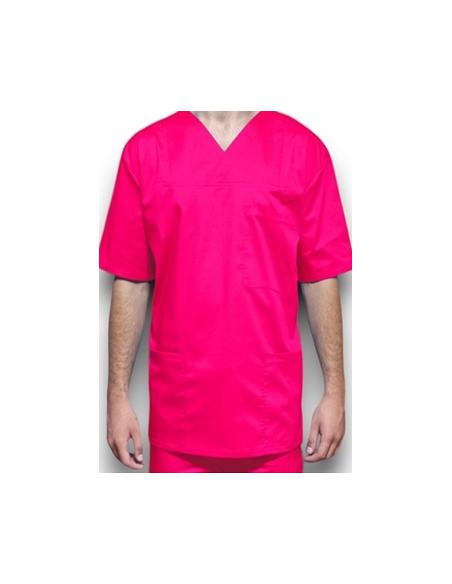 Halat medical barbatesc, cu anchior, din tercot elastic ciclam Halat medical barbatesc, cu anchior, din tercot elastic ciclam