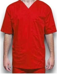 Halat medical barbatesc, cu anchior, din tercot elastic rosu