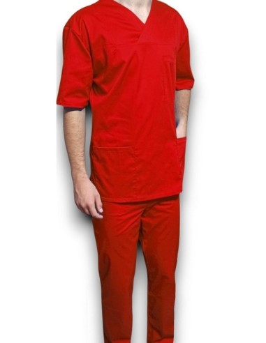 Halat medical barbatesc, cu anchior, din tercot elastic rosu