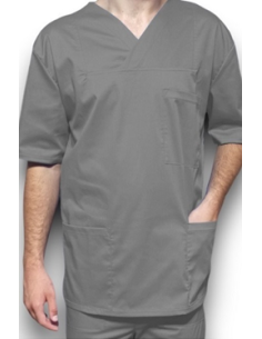 Halat medical barbatesc, cu anchior, din tercot elastic gri