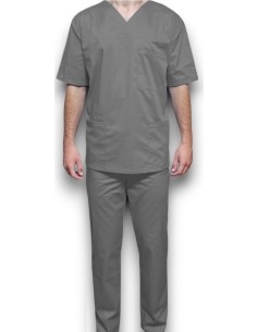Halat medical barbatesc, cu anchior, din tercot elastic gri 2