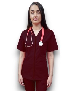 Halat medical grena cu fermoar din tercot 2