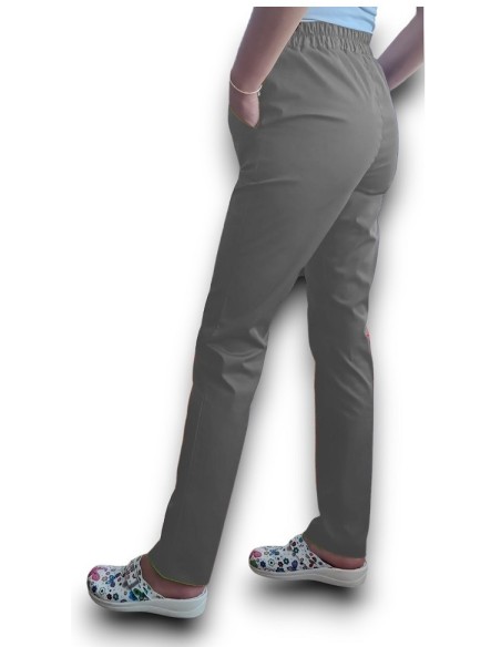 Pantaloni uniforma medicala, din tercot elastic gri Pantaloni uniforma medicala, din tercot elastic gri