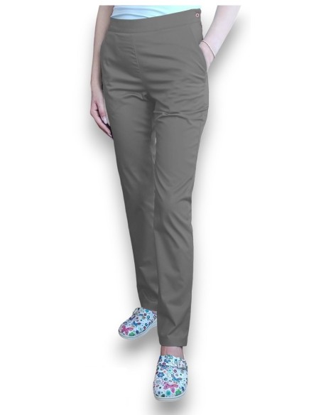 Pantaloni uniforma medicala, din tercot elastic alb Pantaloni uniforma medicala, din tercot elastic alb