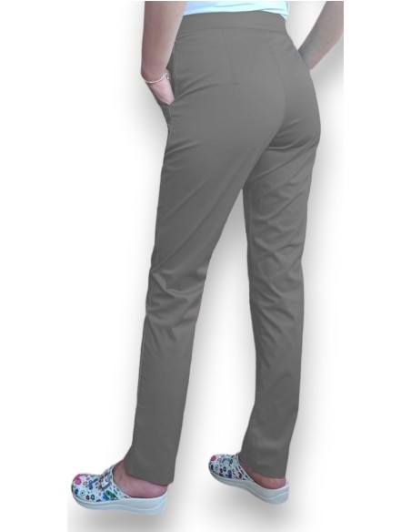 Pantaloni uniforma medicala, din tercot elastic gri Pantaloni uniforma medicala, din tercot elastic gri