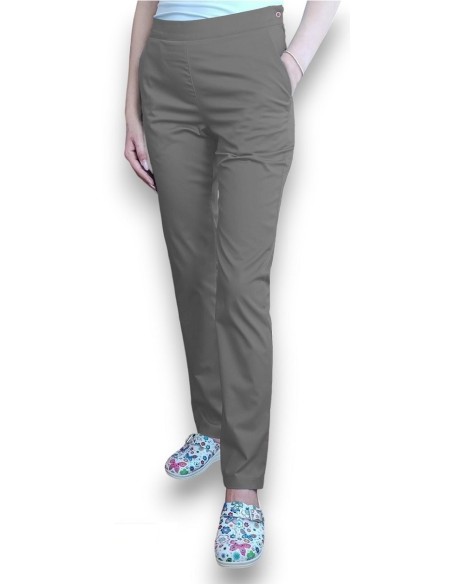 Pantaloni uniforma medicala, din tercot elastic gri Pantaloni uniforma medicala, din tercot elastic gri