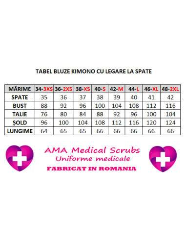 Halat medical Kimono, negru cu insertie rosie, din tercot elastic