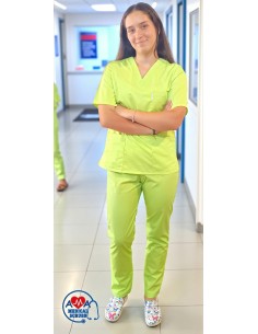 Costum medical verde lime