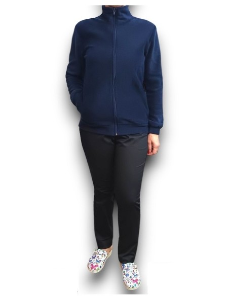 Jacheta unisex AMA Medical Scrubs bleumarin din fleece antiscamosare Jacheta unisex AMA Medical Scrubs bleumarin din fleece antiscamosare