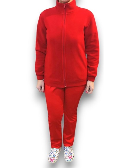 Jacheta unisex AMA Medical Scrubs rosie din fleece antiscamosare Jacheta unisex AMA Medical Scrubs rosie din fleece antiscamosare