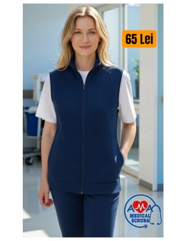 Vesta Polar Soft Fleece bleumarin unisex AMA Medical Scrubs