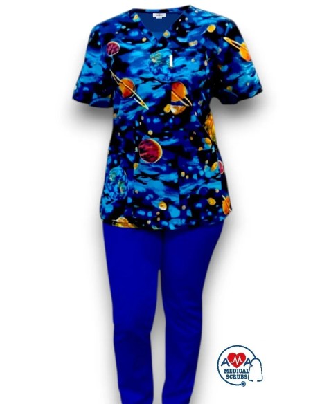 Bluza medicala dama cadre medicale, model cu anchior Bluza medicala dama cadre medicale, model cu anchior