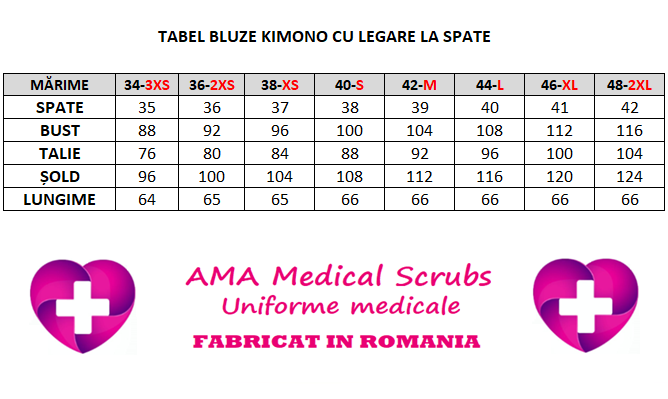 Halat medical kimono